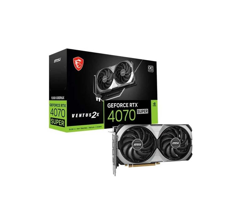 ; Видеокарт 12GB GeForce RTX4070SUPER  MSI VENTUS 2X OC 192-bit