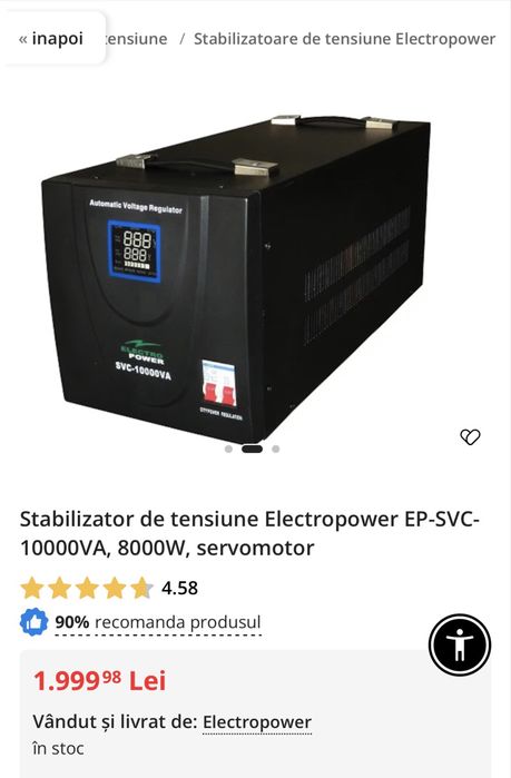 AVR 10 kW, putin folosit, aproape nou!