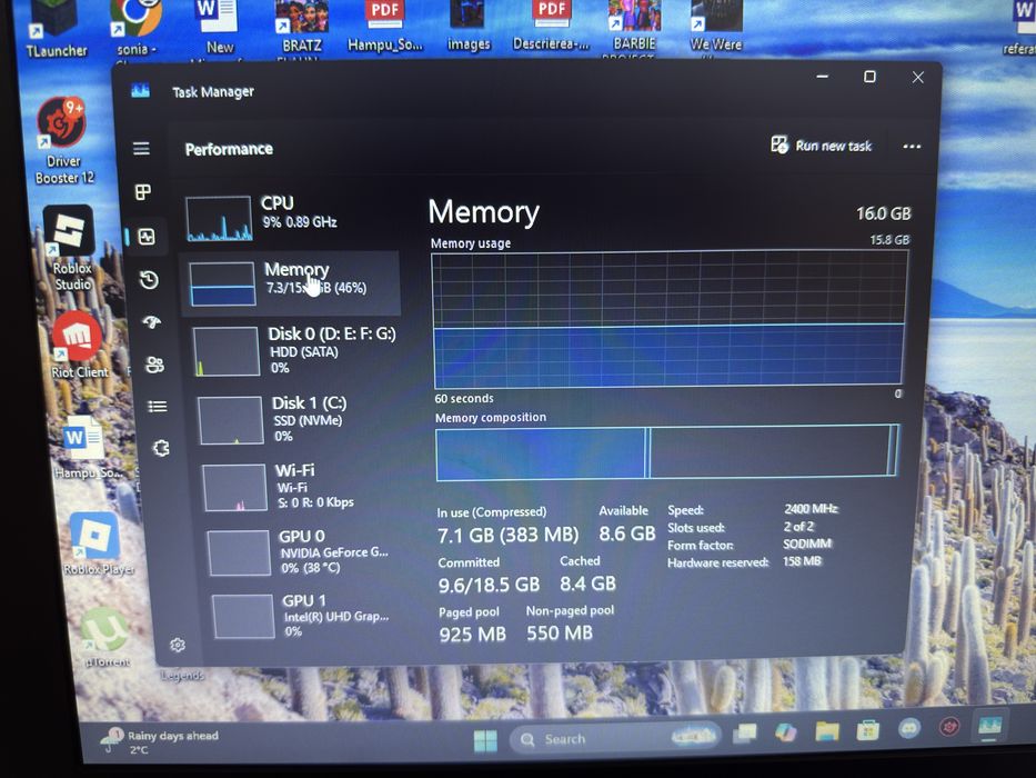 Laptop Gaming Acer Nitro 5 – i5 Gen 8, GTX 1050, 16GB RAM