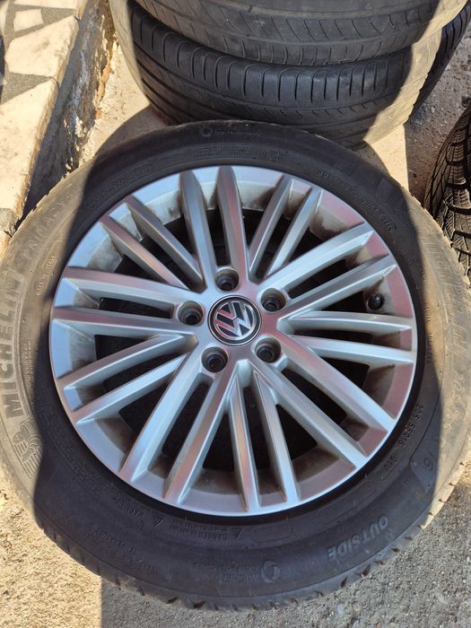 Roti Jante Anvelope 205/55/16 5x112 VW Golf Passat Touran Sharan Skoda