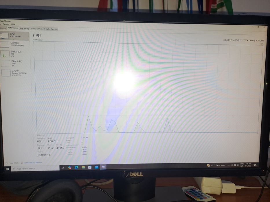 Pc gaming Intel I7-7700k+RX580 8GB+24 GB RAM