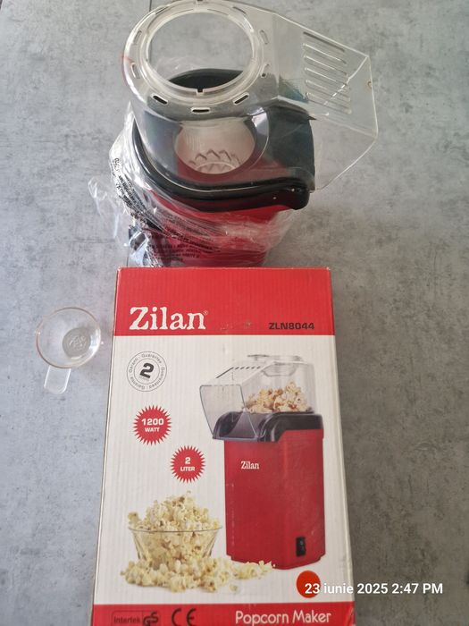 Popcorn fara ulei, cu aer cald