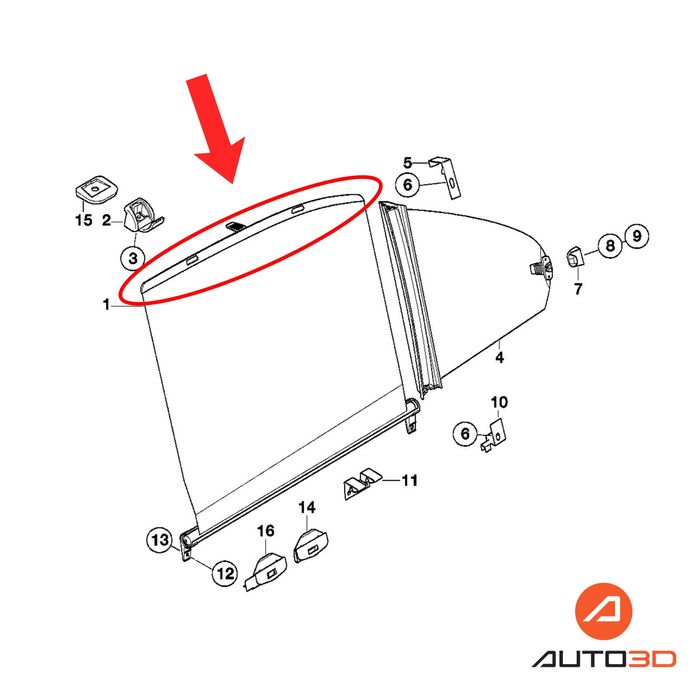 Лайсни за щори за заден прозорец за BMW E39