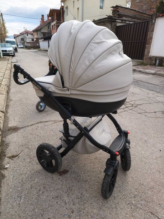 Кожена количка 2 в 1 Versacy (малък и голям кош)