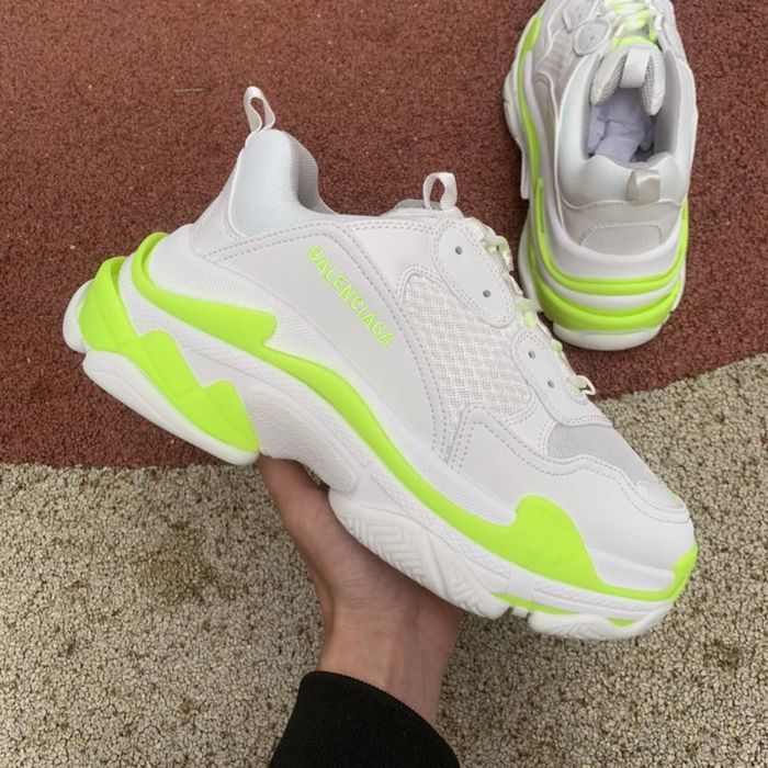 Balenciaga Triple S - Brown/Lime/Grey