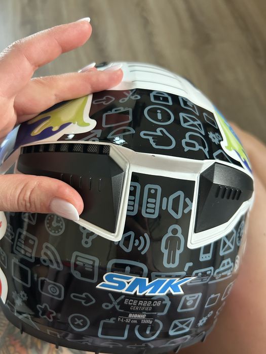 Casca moto NOUA  pentru  copii SMK BIONIC KIDS