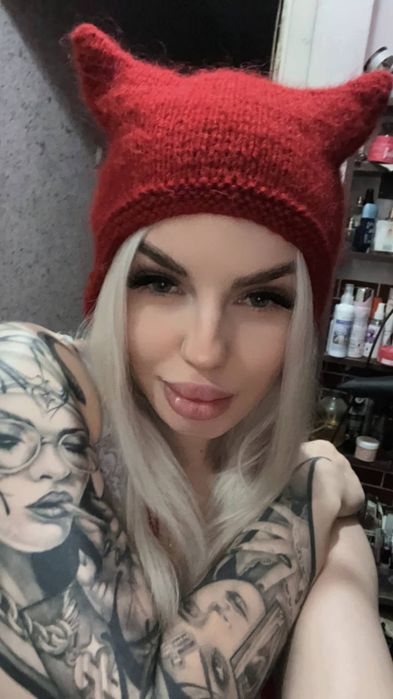 Шапка Чепчик  пушистая как в тик токе