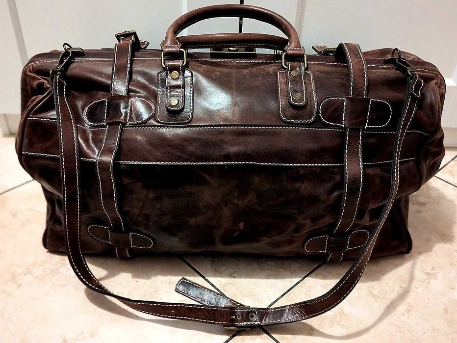Geantă de travel din piele naturală, proveniență Turcia