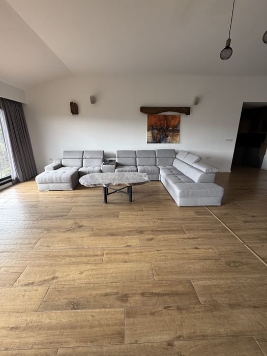 ЧИСТО НОВ ЪГЛОВ ДИВАН С МНОГО ФУНКЦИИ ЕЛ. Канапе , подвинжа маса  и др