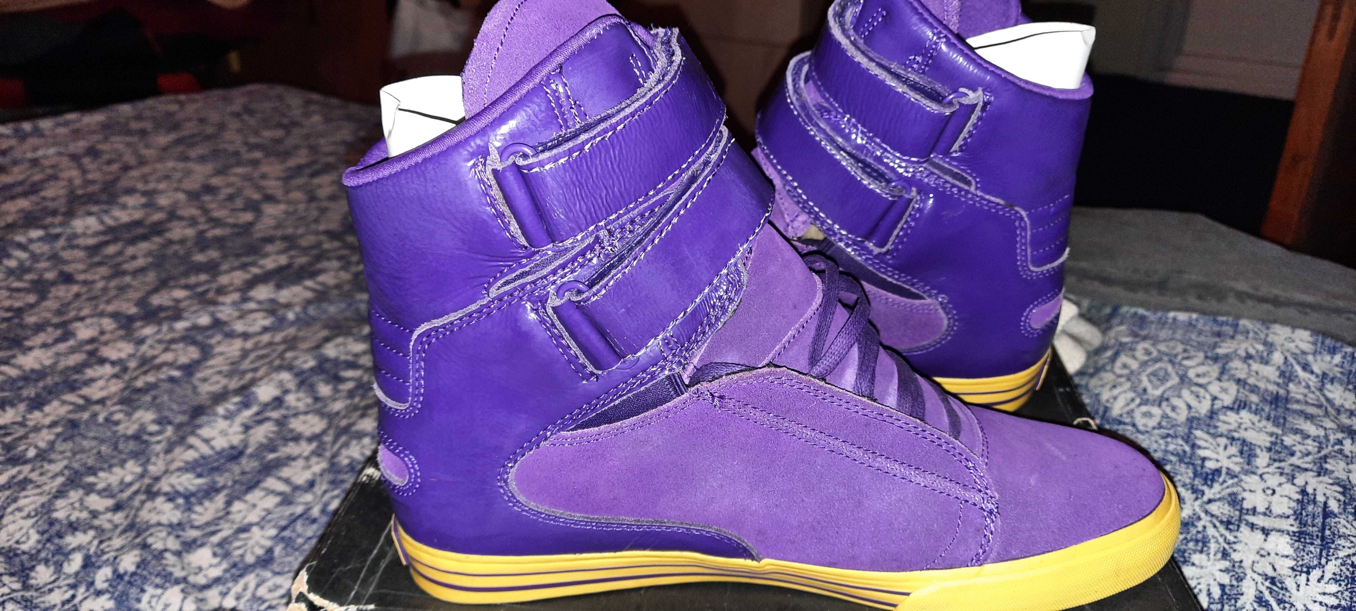 Supra society purple outlet yellow