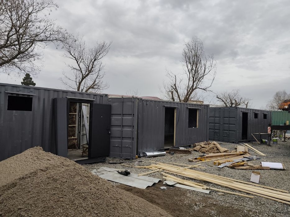 Контейнер Уйлар Офис Ёток Хона Санузел раздельный Охрана бутка