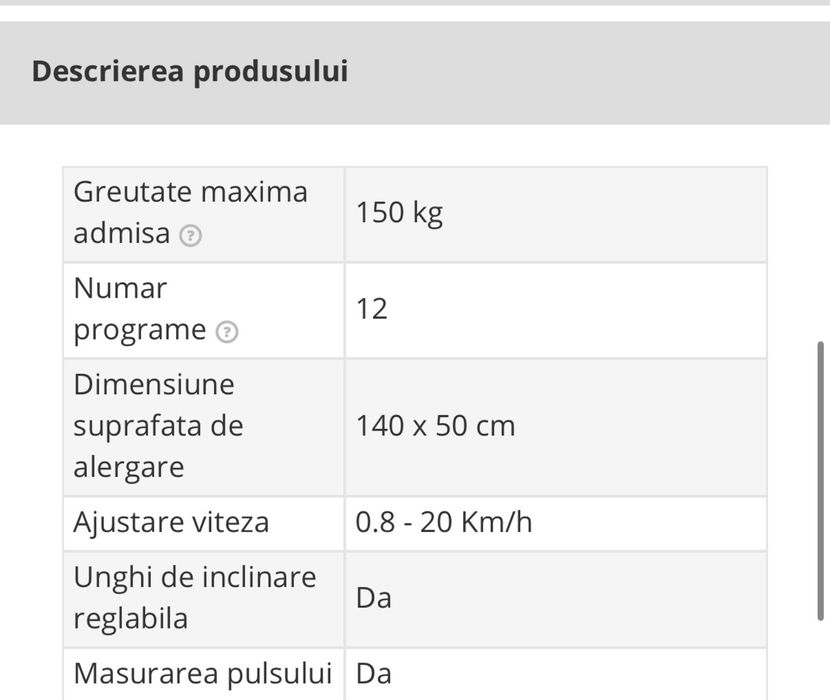 Banda de alergat ORION C6