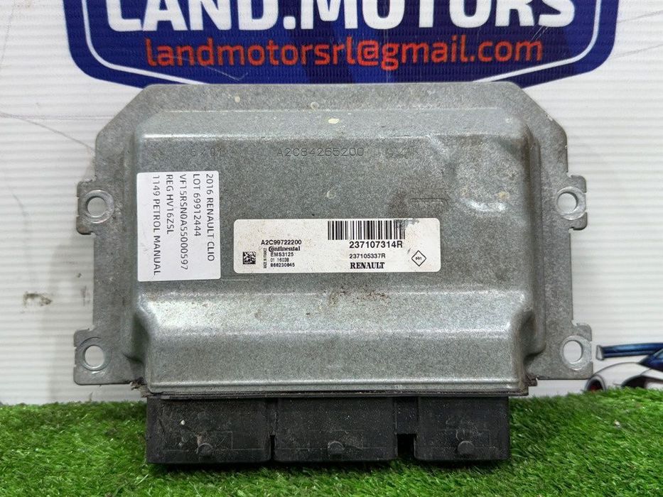 Calculator motor, ecu renault 1.2 benzina d4f 12v 73hp / 54kw cod: a2c99722200 237107314r 2012-2024