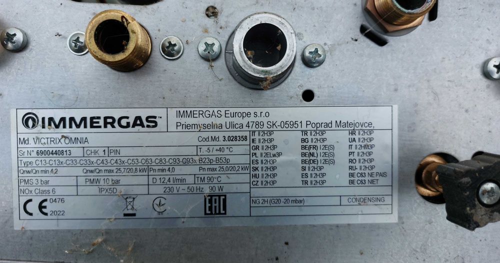 Piese/dezmembrez Immergas Victrix OMNIA
