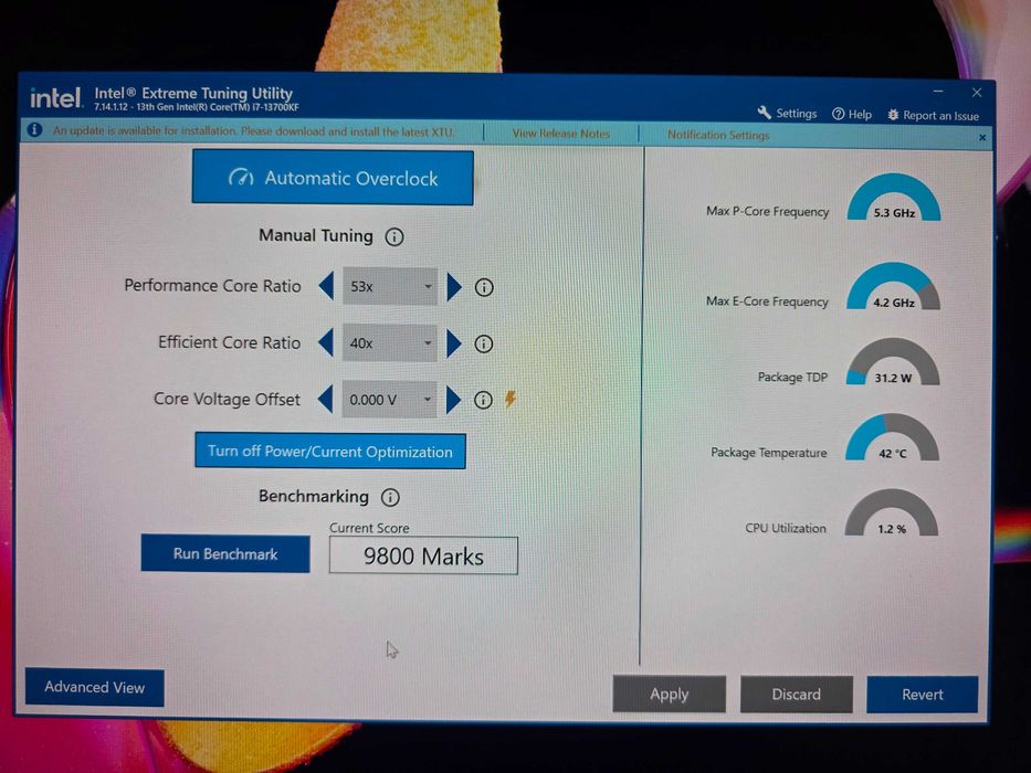 Procesor  i7 13700KF, 16 core 24 thread-uri, turbo 5.4GHz, Socket 1700