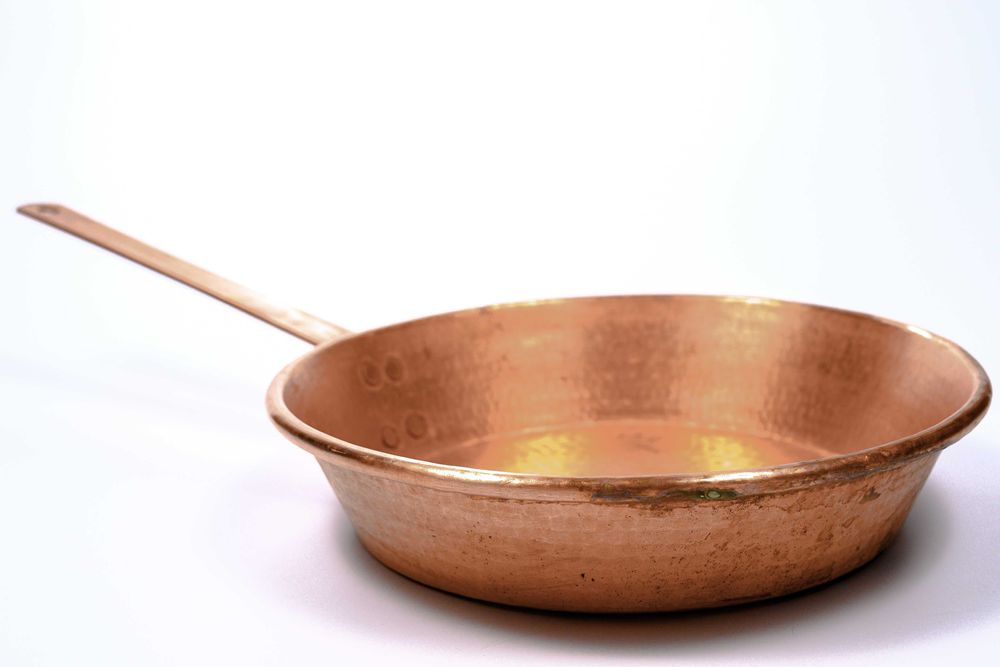 Tigaie din cupru, 30 cm