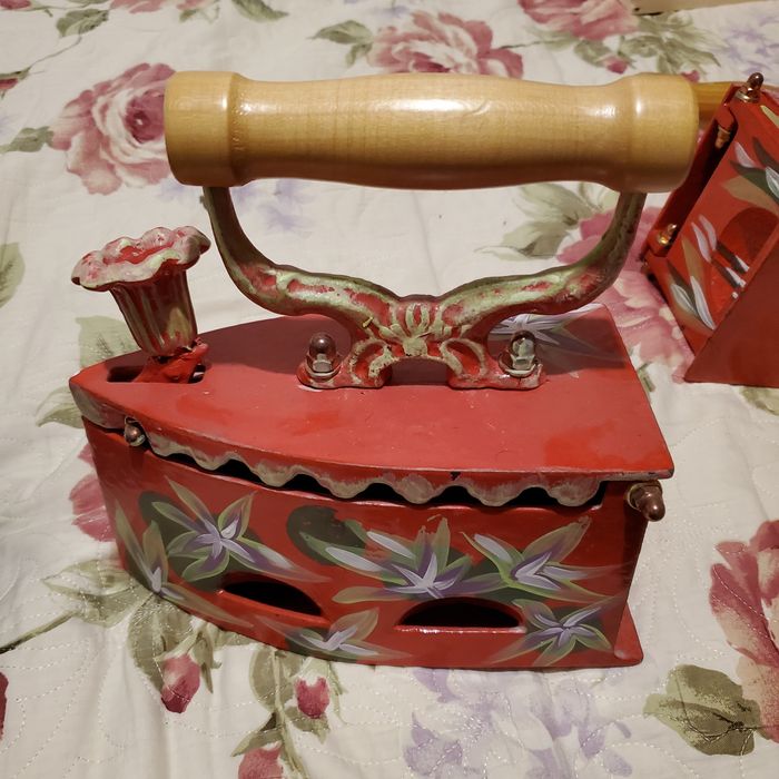 Fier de calcat cu jar,hand mare,unicat,stilizat