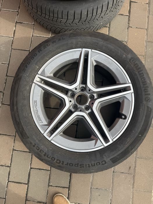 Vând set 4 jante Mercedes-Benz cu anvelope + roată de rezervă