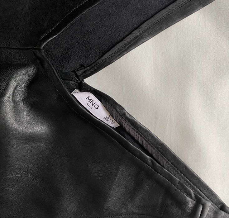 Rochie dama, piele eco, elastica, Mango, S