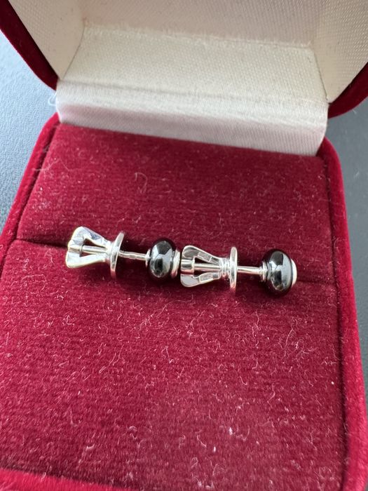 Серьги пусеты с бриллиантами 585