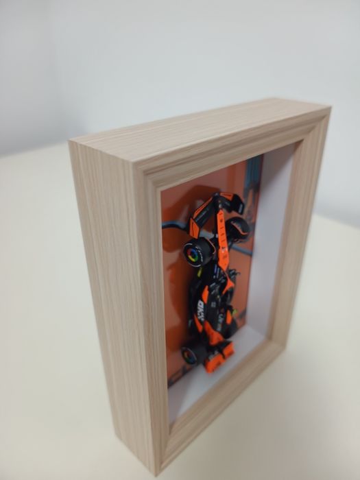 Tablou 3D lemn 20x15 McLaren F1 Lando Norris 1/43