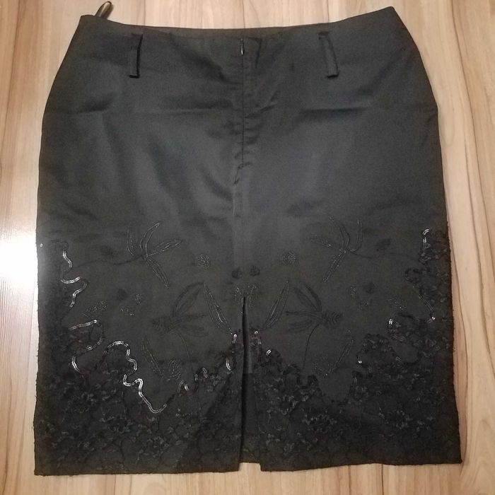 Юбка рыбка и юбка карандаш с вышивкой, кружевом, пайетками, Турция