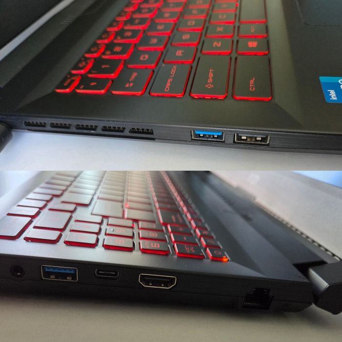 Laptop Gaming MSI Katana GF66, RTX 3050 Ti, i5 11400H cu Win 11 Pro activat