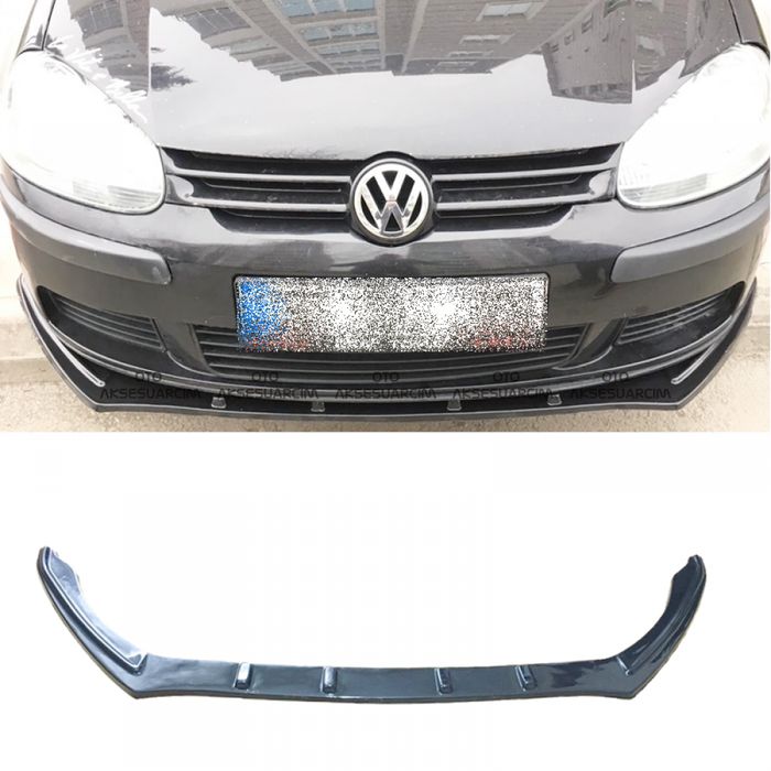 Преден лип спойлер за голф мк5 / vw golf mk5 lip spoiler / добавка за предна броня / нож