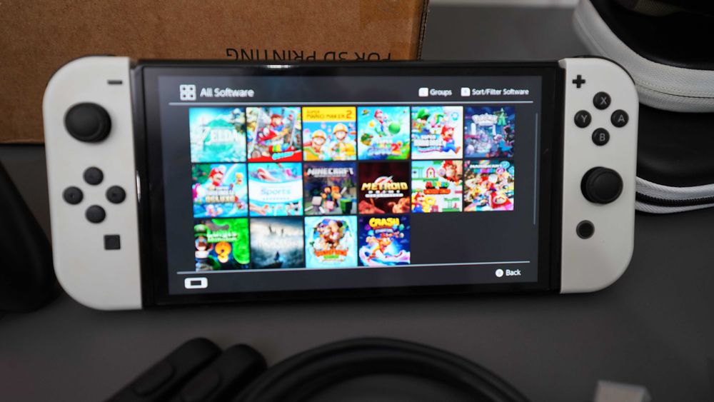Nintendo Switch OLED - 128 GB, с emuNAND, Android, Hekate и Atmosphere
