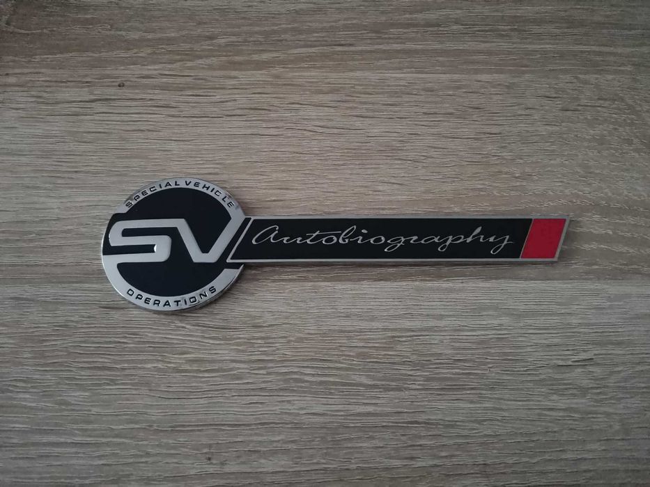Range Rover SV Autobiography емблема сребро с черно