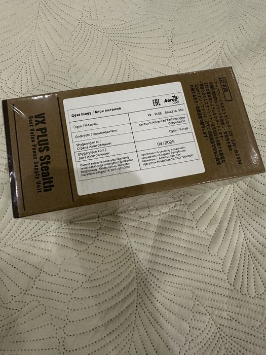 Блок питания ATX 550 W AeroCool VX PLUS Stealth 550
