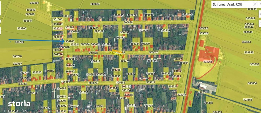 Teren intravilan 759 mp Șofronea fs.31ml,posibil parcelare  2 loturi