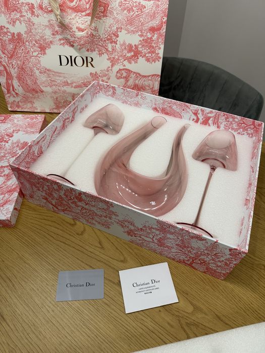 Christian Dior Flamingo комплект сет за вино с декантер