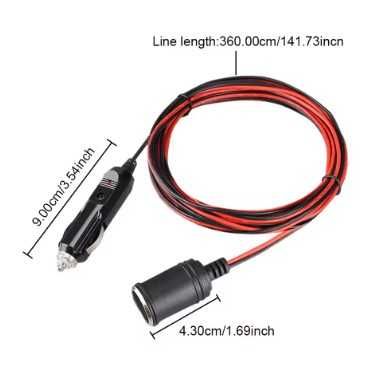 Удължител №3983 за запалка 12V/24V 15A 1.5 м