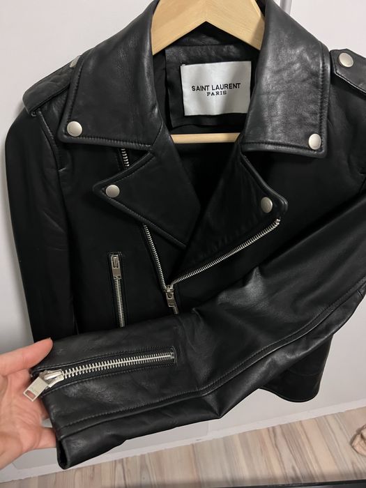 Saint Laurent YSL яке от естествена кожа, S размер