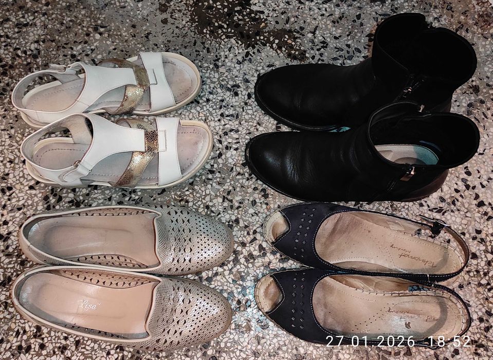 Дамски обувки и сандали по 2 евро отлични, н. 40