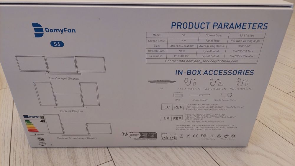 Set monitoare suplimentare 15.6 inch noi, Windows, macOS, Chrome, Dex