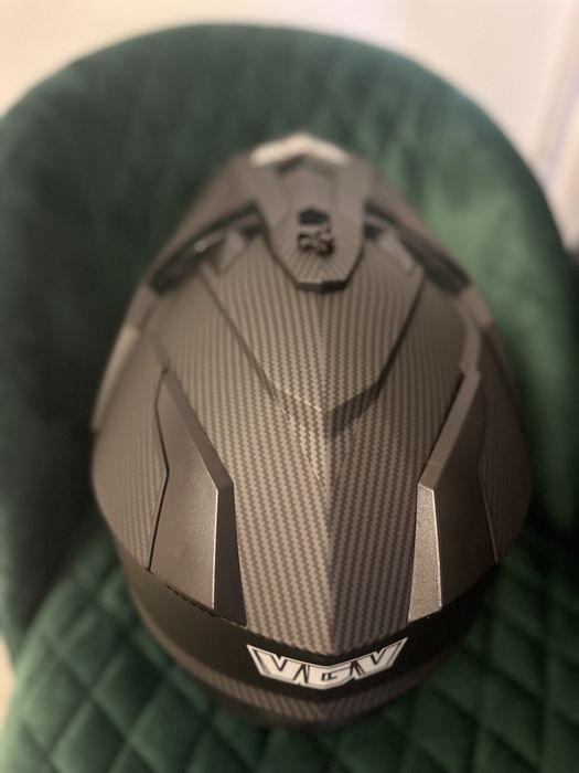 Casca moto/ATV black carbon