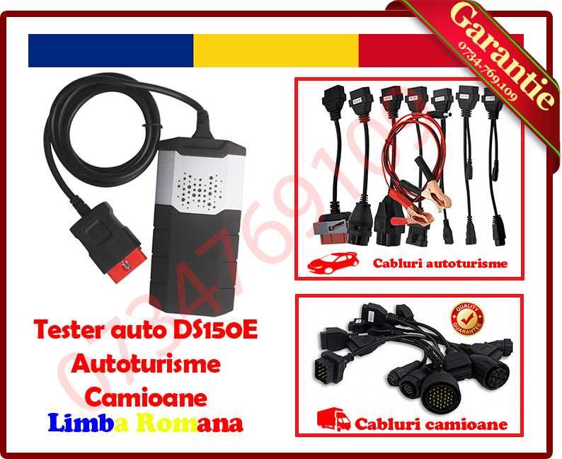 Pachet Tester Auto Multimarca Diagnoza Delphi DS150E Cabluri Auto/Cam