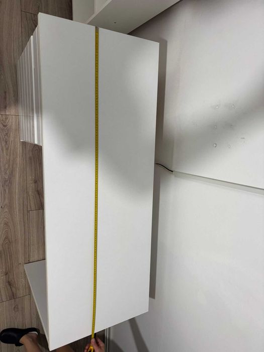 Birou Alb / Masa de calculator + Folie de lac Alba ELAN 130x50x75.5 cu sertare