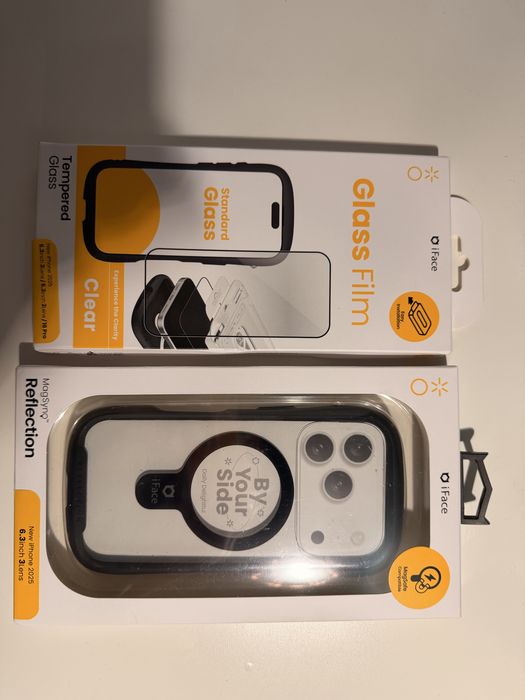 Husa si folie sticla Iphone 17 Pro Iface