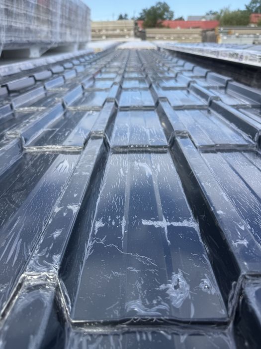 Imitatie Tigla Gri antracit panouri sandwich acoperis