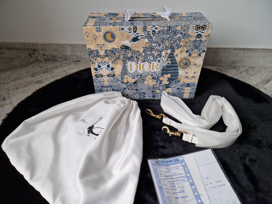 Dior Saddle Bag, alb