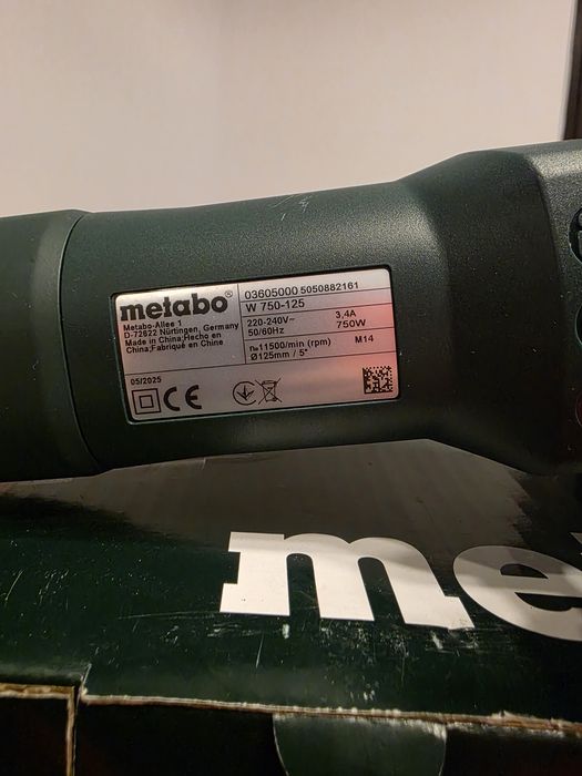 Vand polizor  Unghiular  Metabo 750 W