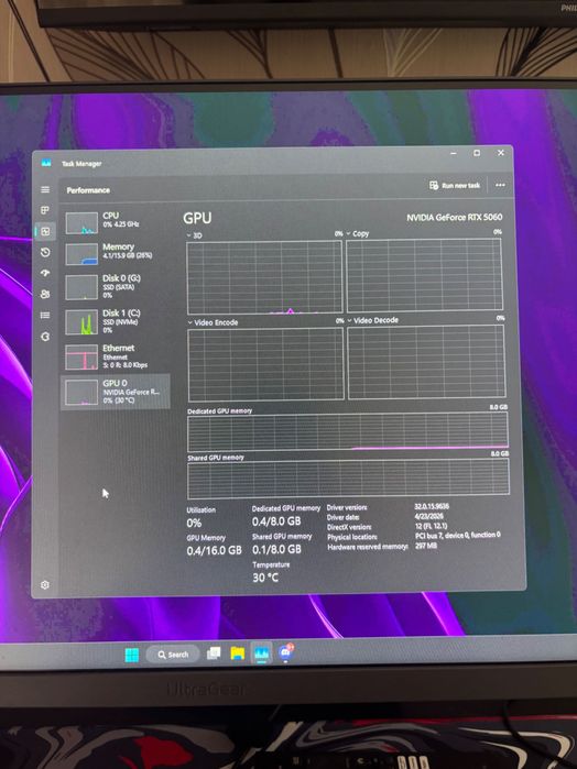 Vand setup gaming