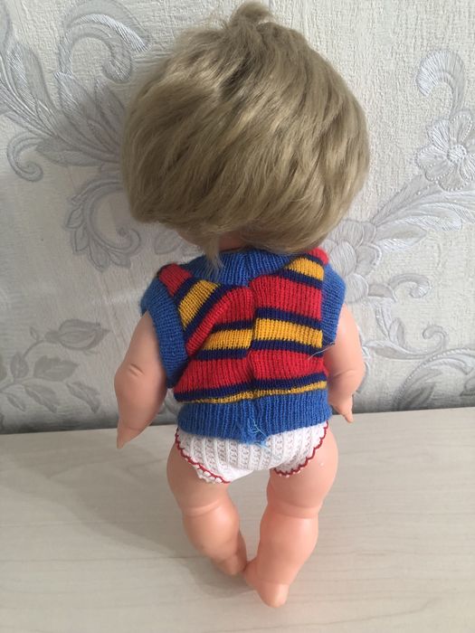 Кукла ГДР, резиновая 25 см