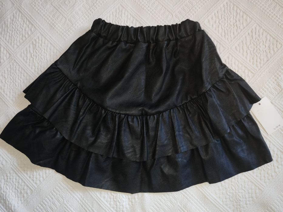 Fusta noua cu eticheta  varsta 13-14 ani din piele ecologica ⁹