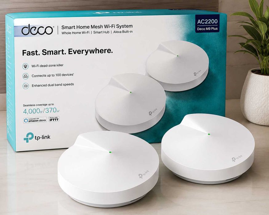 Deco M9 Plus AC2200 Mesh Wi-Fi система для умного дома,усилитель связи