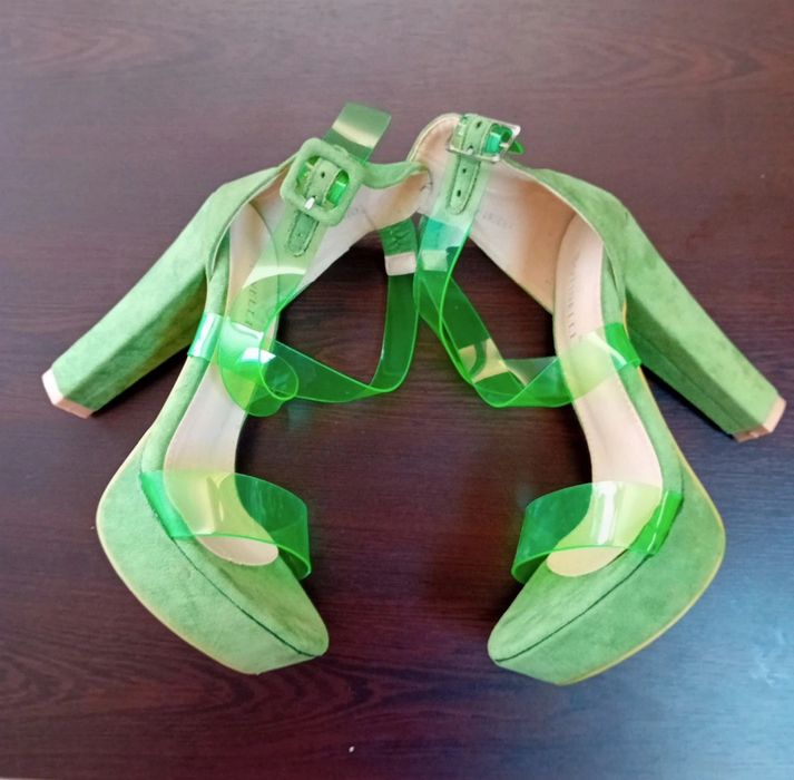 Sandale dama cu platforma și toc gros