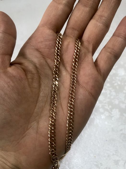 Цепь желтое золото